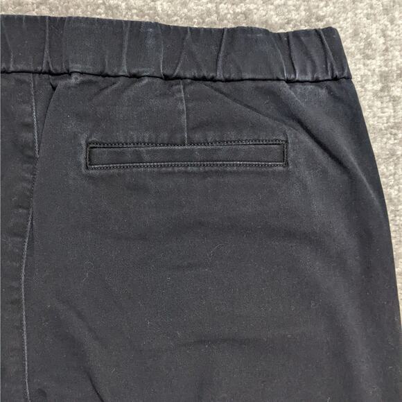 Lands' End Ankle Jeans Women Size 12 Inseam 24.5" Mid-Rise Black Pull On - Picture 7 of 11